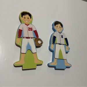 Sports Player Wooden Figures- magnetic